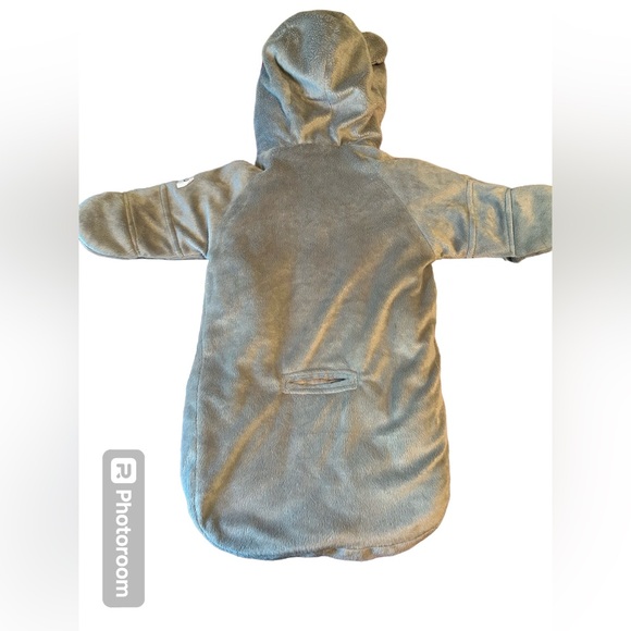 Carter's child of mine baby 0-3 months soft gray bunting sleep bodysuit 1042 - Picture 7 of 7